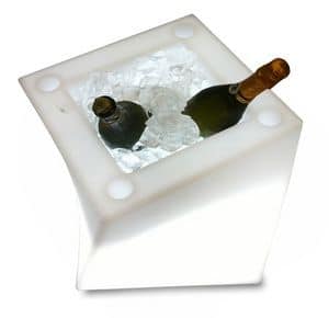 Twisty pot, Ice Bucket for clubs and outdoor environments, vase suited for terrace