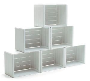 Units storage system, Container made entirely of aluminum, slatted structure