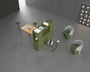Isola break H150, Equipped furniture for relaxation area