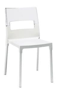 Diva Star - Diva, Modern stackable chair in polypropylene and glass fiber