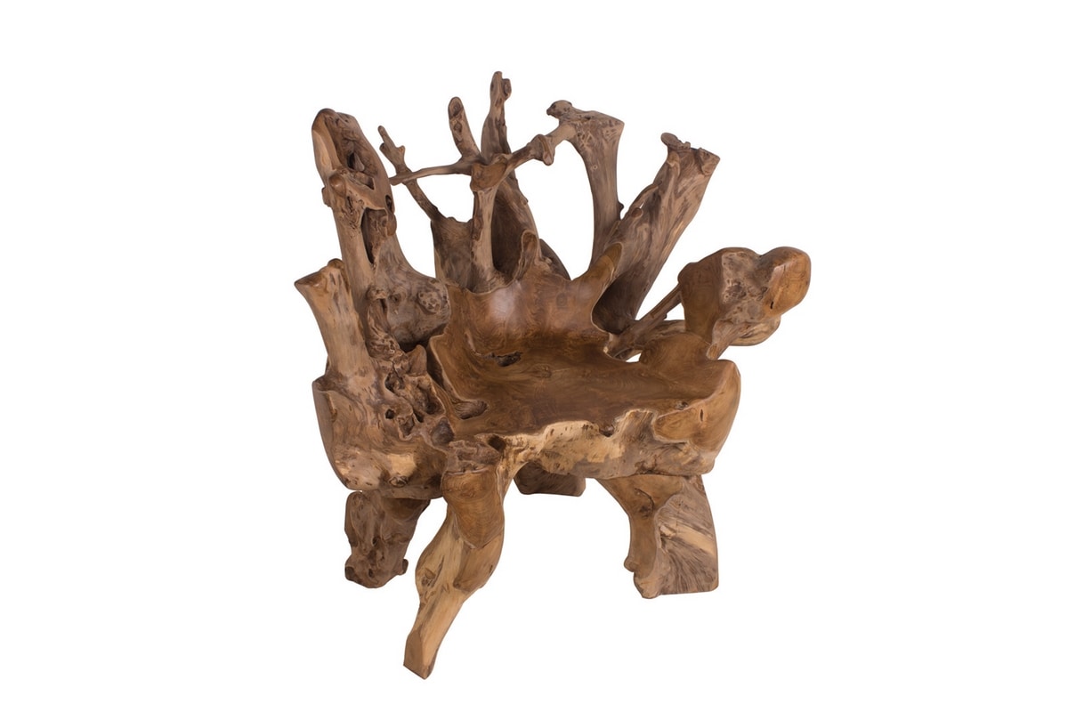 Radice 0366, Chair in natural root
