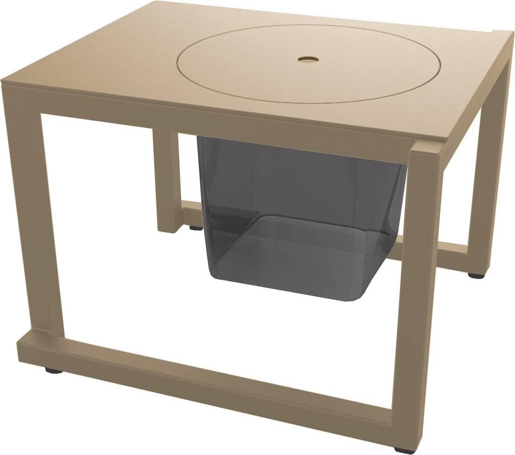 Bristol - TS, Auxiliary small table suitable for outdoor, metal table suited for gardens