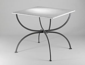 PIAZZA GF4009TA, Square table for outdoor with marble top