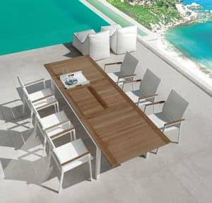 Timber TIMT156-TIMT200, Extendable dining table, for outdoors