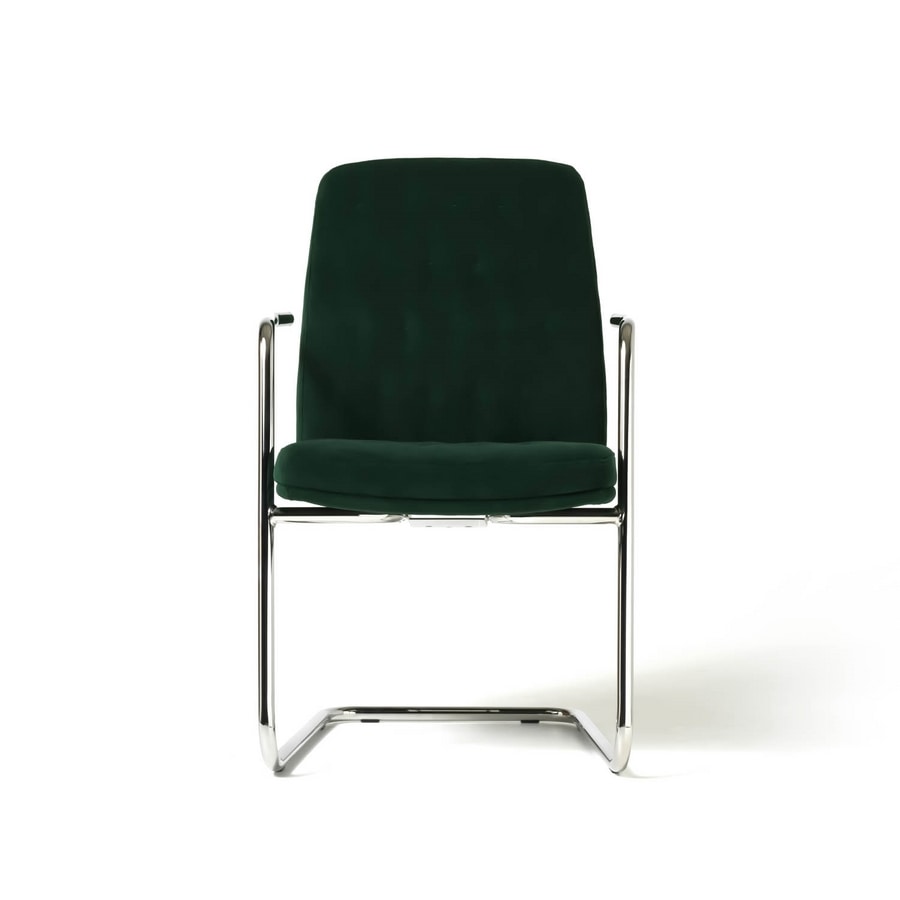 Artu visitor, Visitor chair for modern office, with sled base