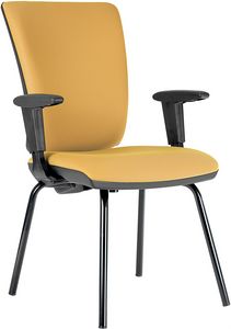 Comfort 4 legs, Padded chair for office guests