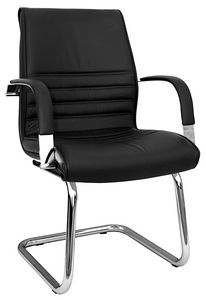 Dafne CR cantilever, Guest office chair with customizable upholstery