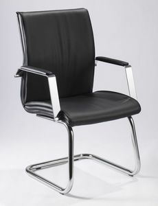 Iris V 508, Leather chair, for office executive visitors