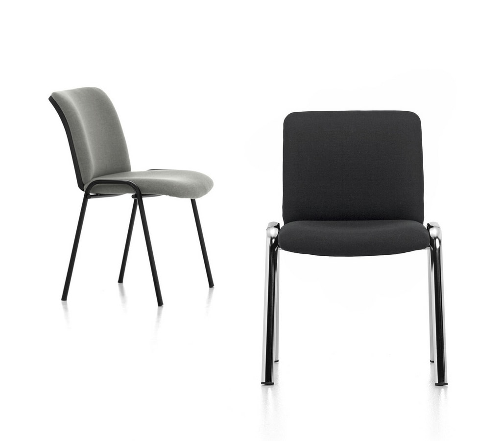 Isotta 01, Padded chair for office guests