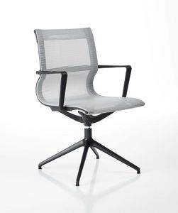 Liberty pyramid base, Office visitor chair in mesh