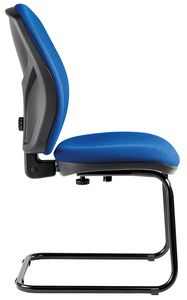 Mirage cantilever, Chair with fixed backrest, for office guests