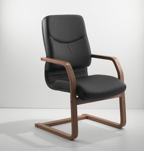 Paris V 531 wood, Elegant and comfortable office visitor chair