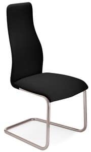 PAVIA, Visitor chair with high backrest, for contract use