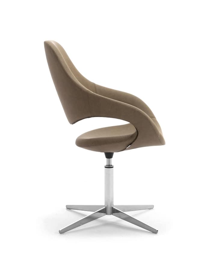 Samba Plus Blade, Modern chair with swivel base with 4 races