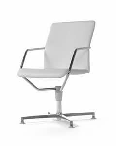 Tempo low self return, Polyurethane chair with automatic return mechanism