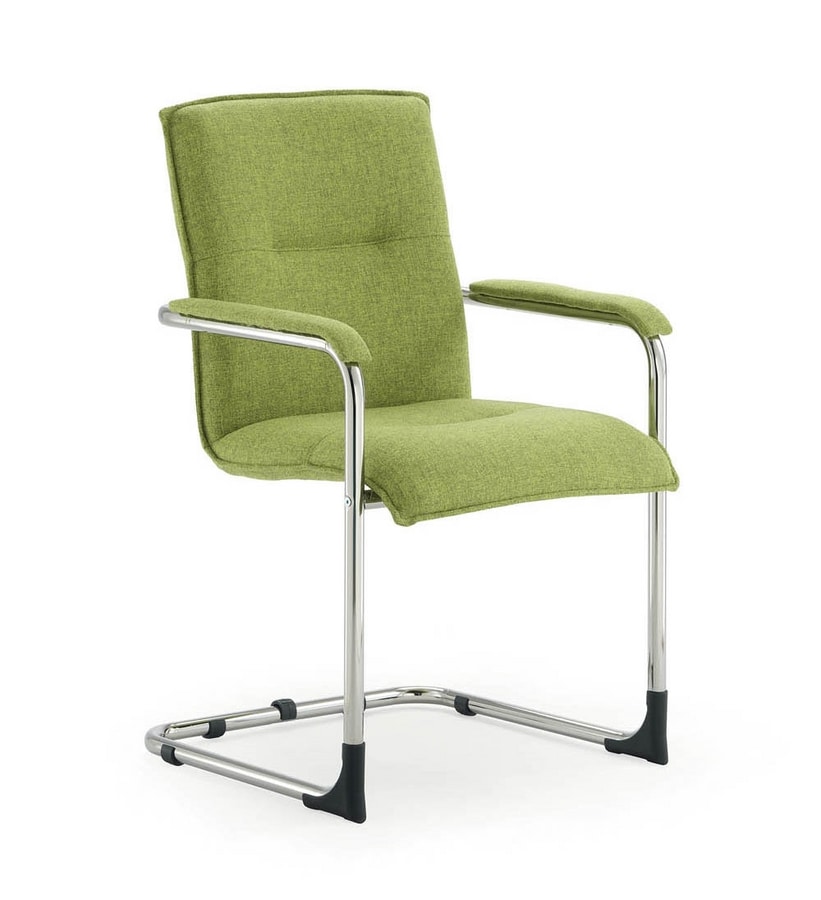 UF 445 / S, Padded visitor chair, with scratch feet