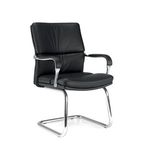 UF 578 / S, Visitor chair for office with padded armrests