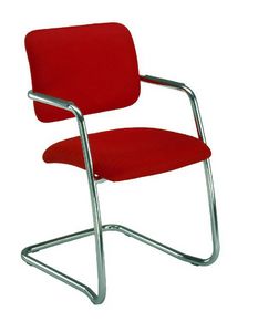 Wait 136 L, Chair with cantilever base, with low backrest