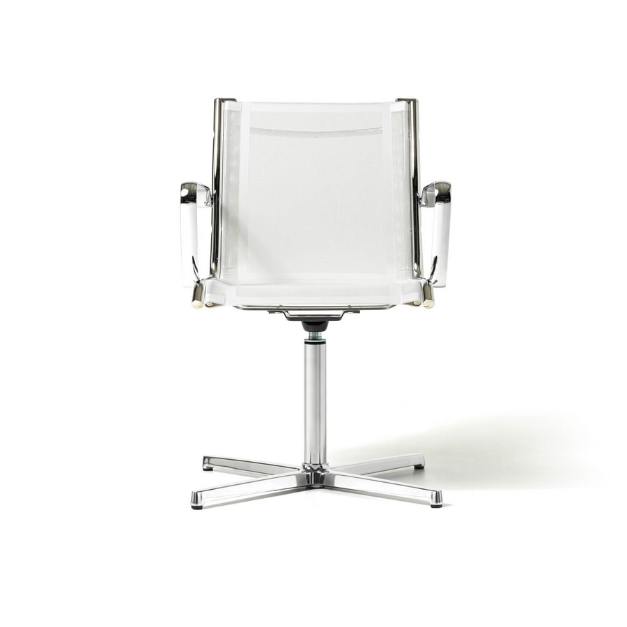 Auckland chair 2, Visitor chair for office and waiting room, 4-star base