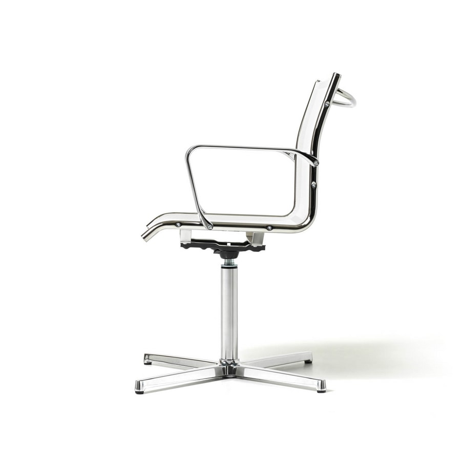 Auckland chair 2, Visitor chair for office and waiting room, 4-star base