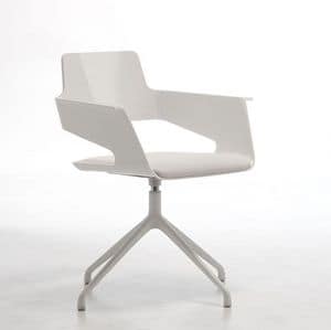 B32 SP, Swivel chair, modern design, shiny nylon shell