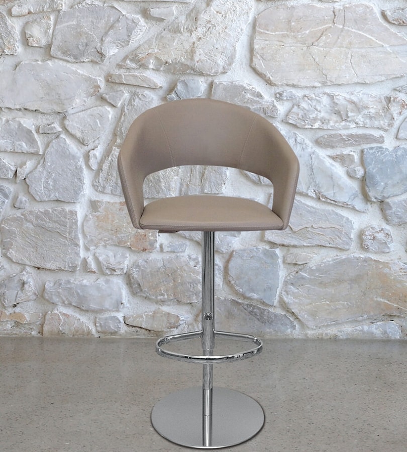 ARENA STOOL, Swivel and height-adjustable stool