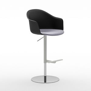 Máni Armshell plastic ST-ADJ, Height adjustable stool