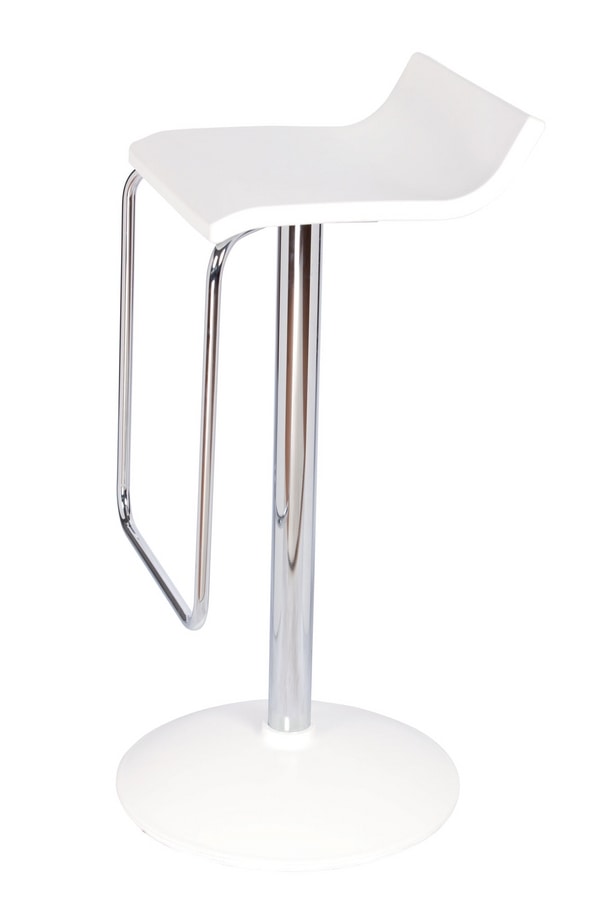 Micro A, Adjustable stool, with round base