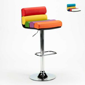 Stool Sale Games Pubs and Breweries Colored Leatherette Design LONG BEACH - SGA800LNG, Stool in imitation leather for gaming rooms