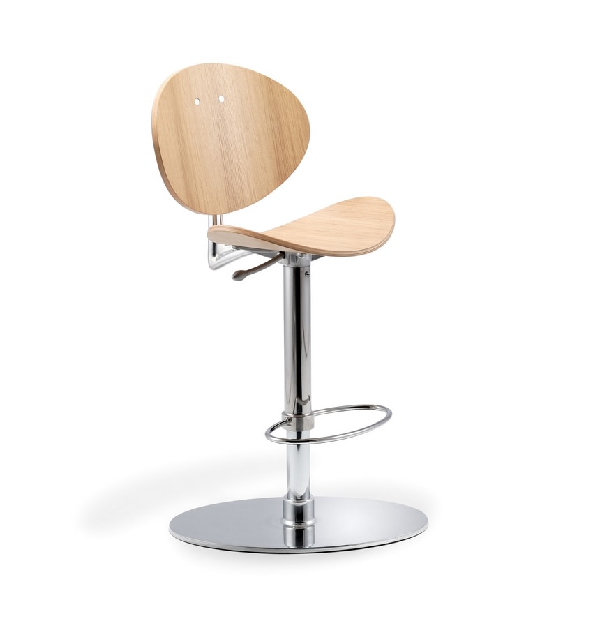 Tamago ST-ADJ, Swivel and height-adjustable stool