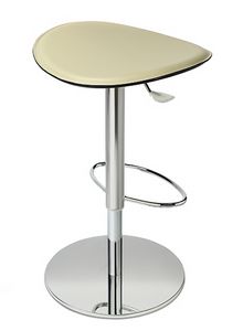ZIP 190, Stool with leather seat
