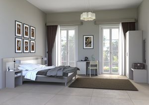 Art. 11911 Lecce hotel room set, Bedroom furniture for hotels, B&B, residences