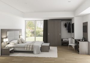 Art. 30120 Roma hotel room set, Hotel room furniture, with elegant, clean and modern style