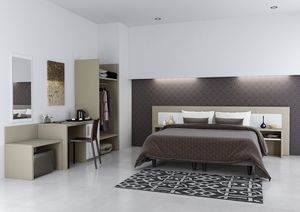 Art. 30123 Napoli hotel room set, Hotel room furniture, with a metropolitan design