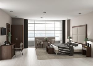 Art. 30128 Bergamo hotel room set, Modern furniture for hotel rooms