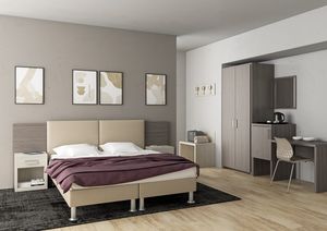 Art. 30169 Genova hotel room set, Current, elegant and practical furnishings for B&Bs and hotel rooms