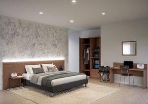 Art. 31120 Pesaro hotel room set, Complete furnishings for hotel rooms with a refined style of classical inspiration
