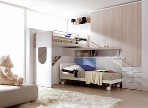 Comp. 403, Furniture for childern bedroom in many colors ennobled