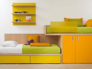 Compact 7050, Bed with built-in wardrobe