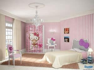 Hello Kitty Romantic, pink bedroom, Hello Kitty bedroom, girl bedroom Kids' bedroom