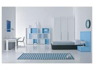 Kid bedroom Mia - Pisolo 02, Complete furniture for children's bedroom