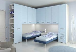 Ponte KP 111, Bedroom for children, with 2 beds and integrated lights