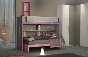 Warm comp.24, Bedroom for girls, with bunk bed