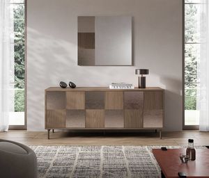 Ade, Modern sideboard with bronzed mirrors
