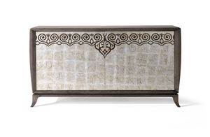 AN 122 PB, Sideboard with old silver finish doors