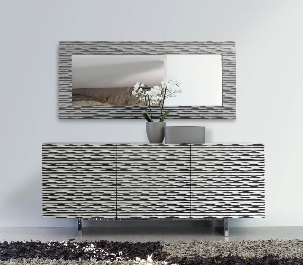 AURA, Sideboard with wavy fronts