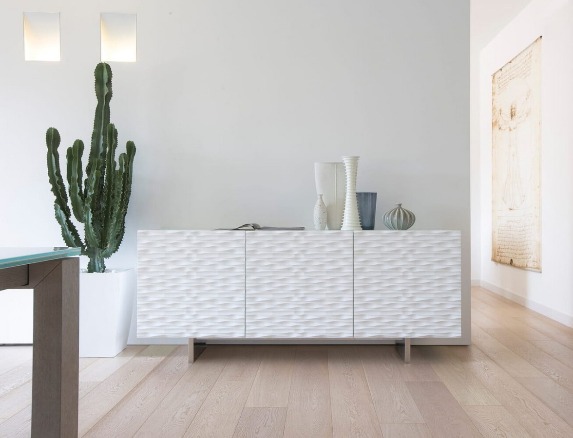 AURA, Sideboard with wavy fronts