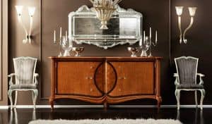 Bourbon Art. 25.213, Classic sideboard with carvings, for luxurious kitchens