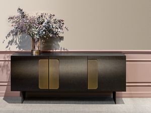 DEBUSSY, Modern sideboard with glass doors