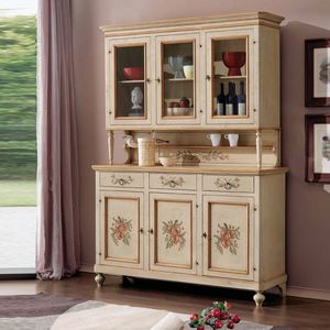 Il Mobile Classico - Infinito LV1460-1461-A, Sideboard with lacquered stand with decorations